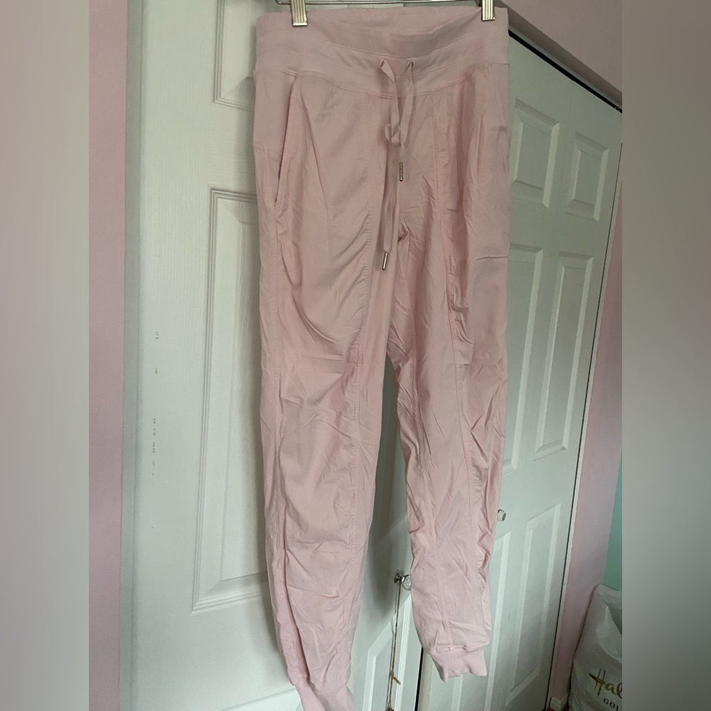 Lululemon women’s dance studio mid rise jogger full length. Pink size 4.